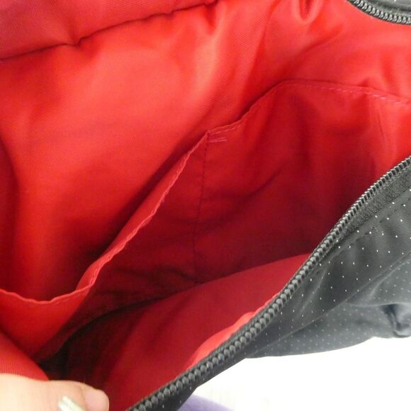 Artisan & Artist Hangbag Shoulder Bag Purse Boston Polka Dot Black Red Fits All - Picture 6 of 8